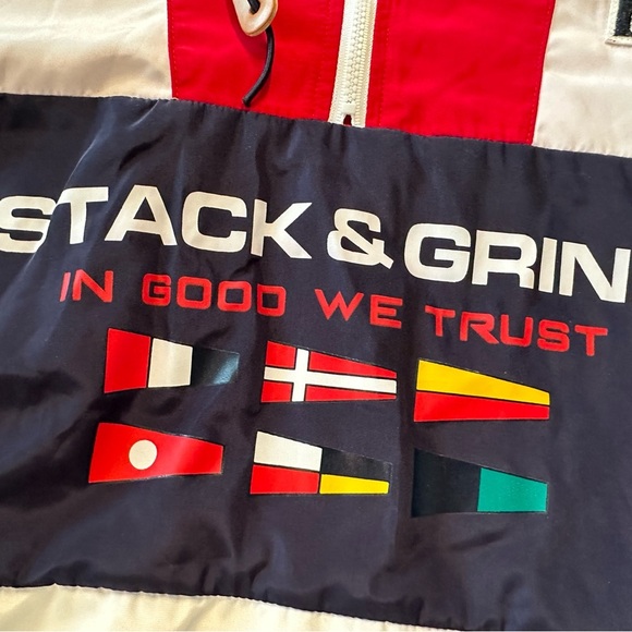 Mens The Good Life Windbreaker Sz Sm Jacket Hood w/ Drawcord by Camp Original - Picture 5 of 7